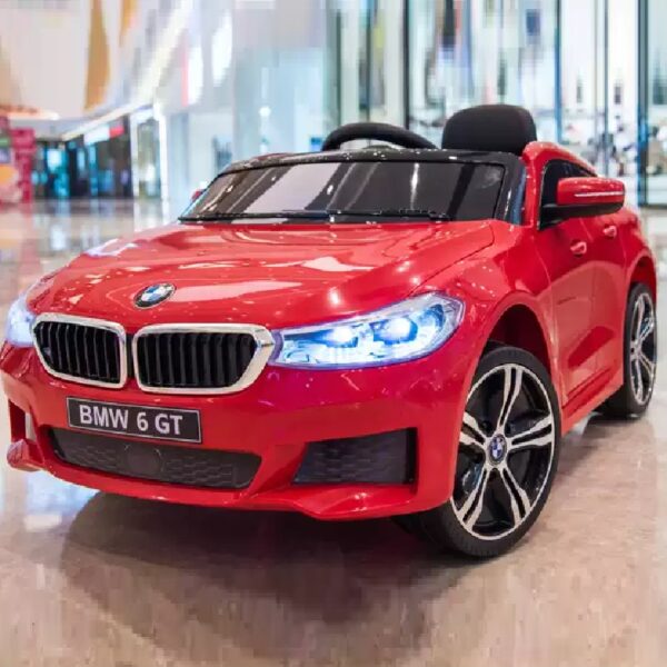Акумулаторна кола BMW 6 GT с отварящи се врати 12V меки гуми - Червена