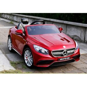 Акумулаторна кола Mercedes S63 AMG 12V WiFi Червена