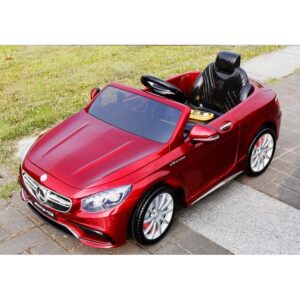 Акумулаторна кола Mercedes S63 AMG 12V WiFi Червена