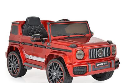 Акумулаторен джип Mercedes G63 червен металик 0002