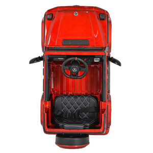 Акумулаторен джип Mercedes G63 червен металик 0002