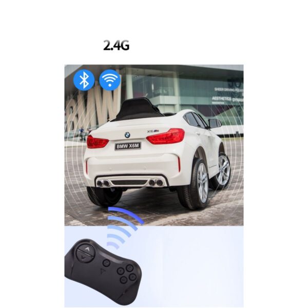 Акумулаторен джип BMW X6M Бяла