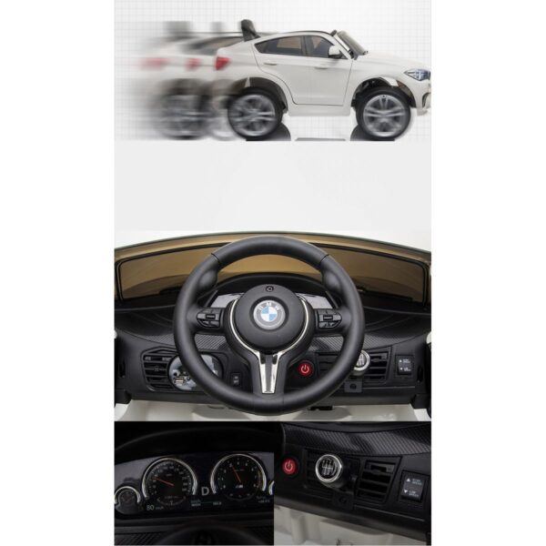 Акумулаторен джип BMW X6M Бяла