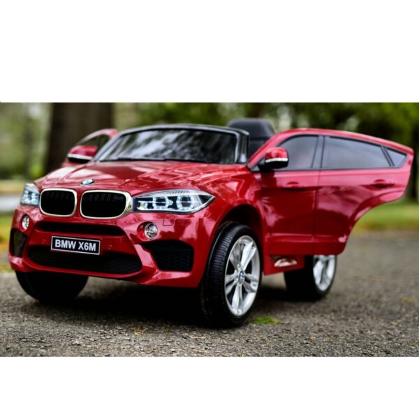 Акумулаторен джип BMW X6M Червена