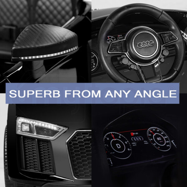 Акумулаторна кола Audi R8 Spyder Черен