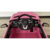 Акумулаторна кола Mercedes SLC300 с меки гуми и кожена седалка 12V Розова