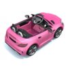 Акумулаторна кола Mercedes SLC300 с меки гуми и кожена седалка 12V Розова