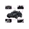 Акумулаторна кола Mercedes SLC300 с меки гуми и кожена седалка 12V Черна