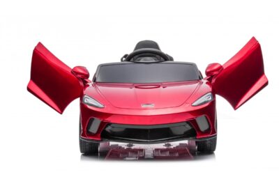 Акумулаторна кола Mclaren GT с меки гуми и кожена седалка 12V - Червена