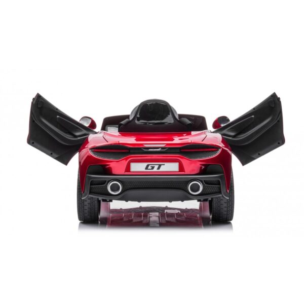 Акумулаторна кола Mclaren GT с меки гуми и кожена седалка 12V - Червена
