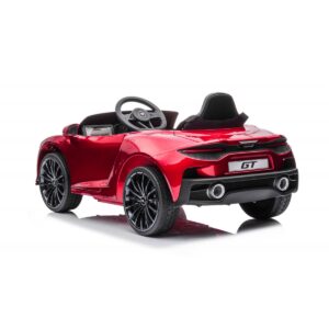 Акумулаторна кола Mclaren GT с меки гуми и кожена седалка 12V - Червена