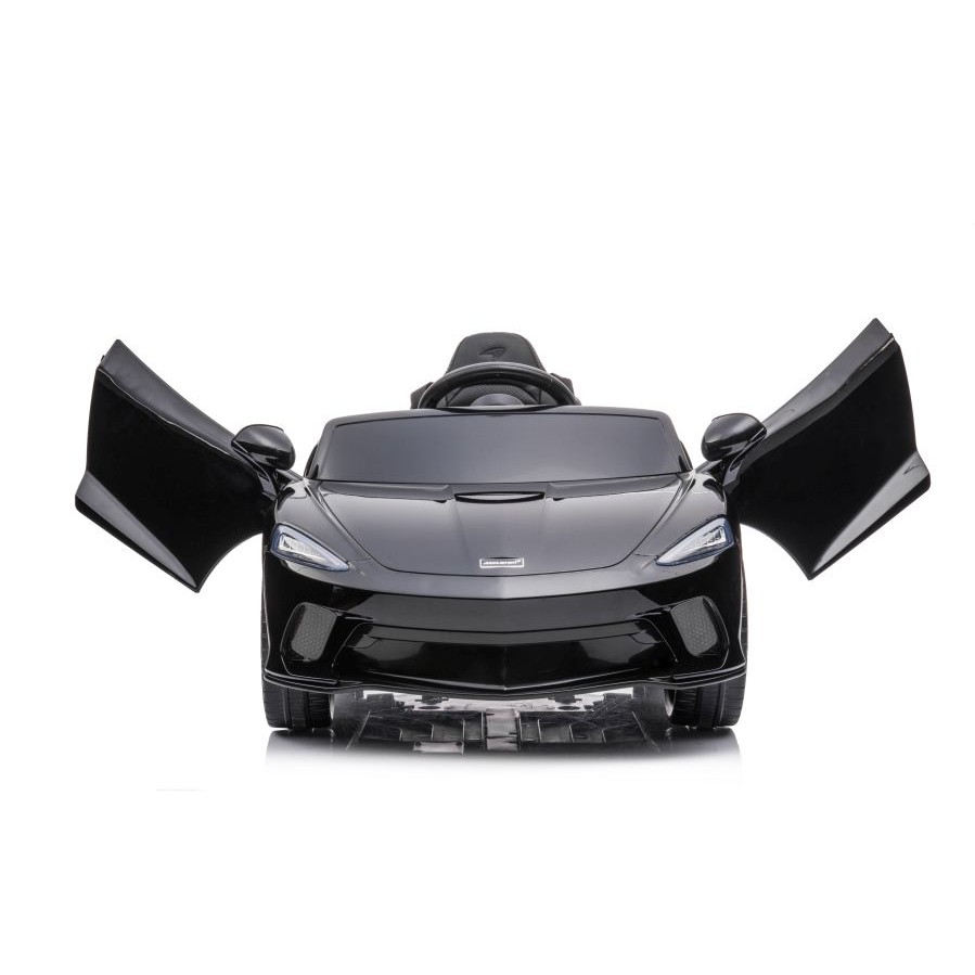 Акумулаторна кола Mclaren GT с меки гуми и кожена седалка 12V - Черен
