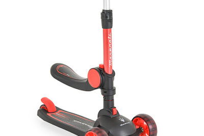 тротинетка черна с червено