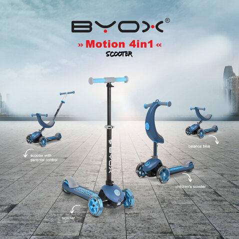 Тротинетка Motion 4в1 Синя