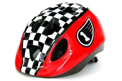 Каска детска HEADGY RACE - (XS= 46/ 53) червено/бяло/черно