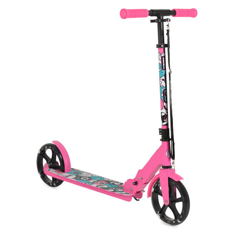 Тротинетка Monster розов