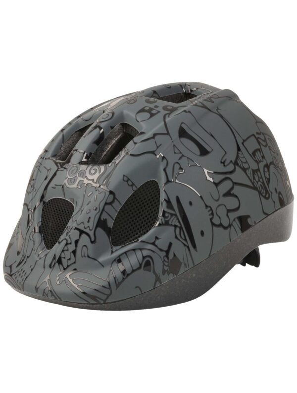 Каска детска HEADGY SMIL XS 46 - 53 тъмно сиво/черно