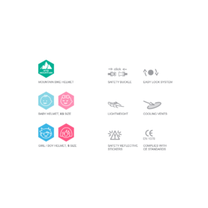 Каска детска HEADGY RACE - (XS= 46/ 53) червено/бяло/черно