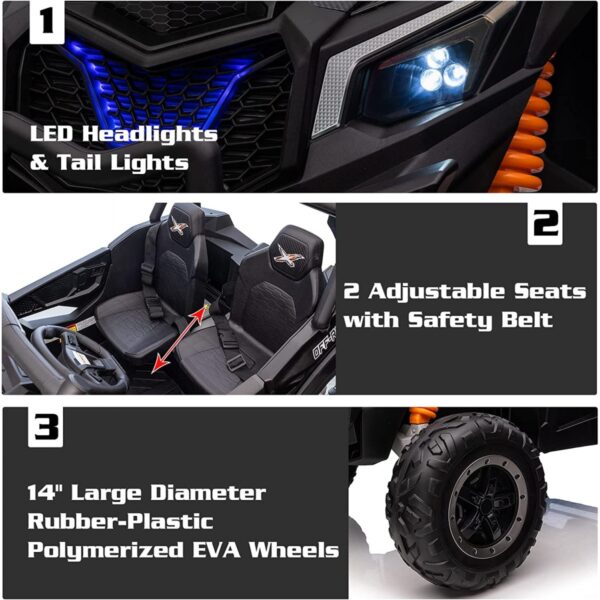 Акумулаторен джип Aokoy 4x4 UTV двуместен