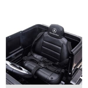 Акумулаторен джип Mercedes Benz G63 с меки гуми и кожена седалка