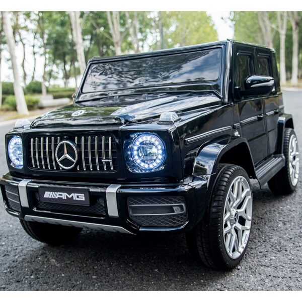 Акумулаторен джип Mercedes Benz G63 с меки гуми и кожена седалка