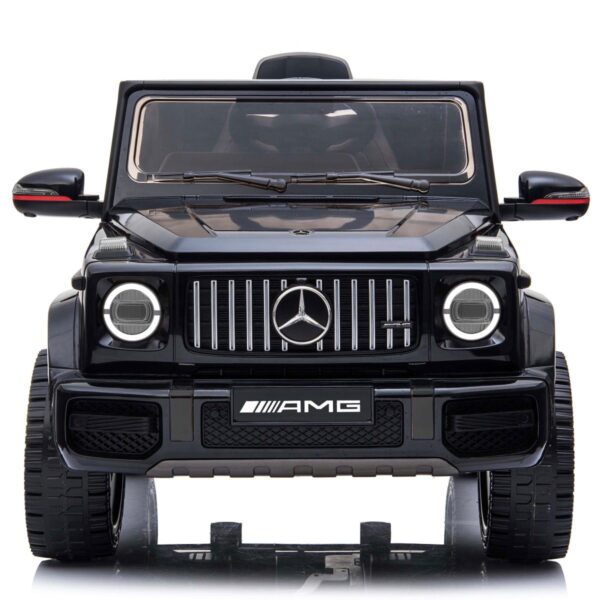 Акумулаторен джип Mercedes G63 с отварящи се врати, меки гуми и кожена седалка 4x4