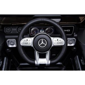 Акумулаторен джип Mercedes G63 с отварящи се врати, меки гуми и кожена седалка 4x4