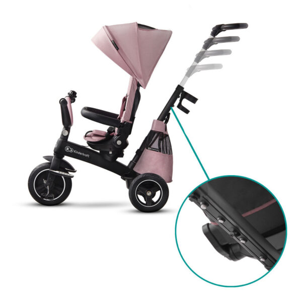 trikolka-kinderkraft-easytwist-rozova (3) Триколка KinderKraft EASYTWIST, Розова