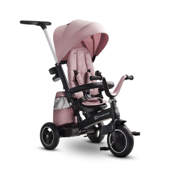 trikolka-kinderkraft-easytwist-rozova Триколка KinderKraft EASYTWIST, Розова