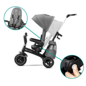 trikolka-kinderkraft-easytwist-siva (5) Триколка KinderKraft EASYTWIST, Сива
