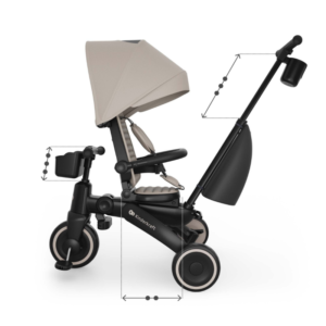 сгъваема-триколка-kinderkraft-jazz-3-beige (4) Сгъваема триколка Kinderkraft Jazz 3, Beige