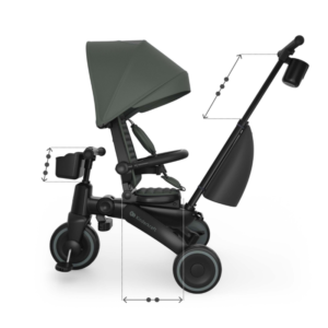 сгъваема-триколка-kinderkraft-jazz-3-green (2) Сгъваема триколка Kinderkraft Jazz 3, Green