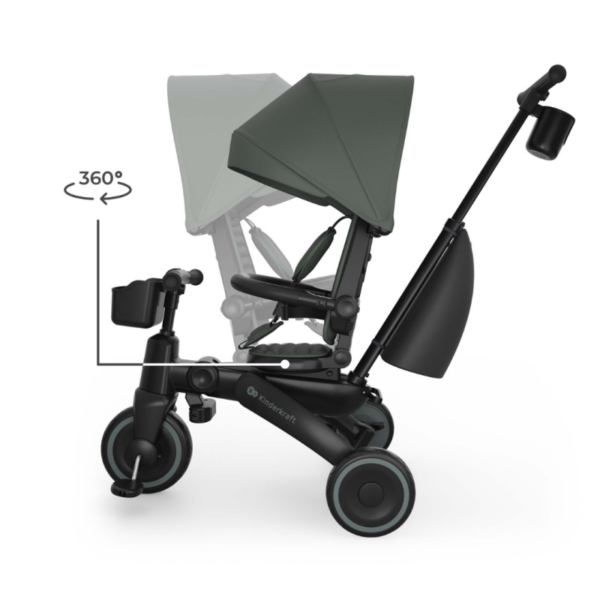 сгъваема-триколка-kinderkraft-jazz-3-green (5) Сгъваема триколка Kinderkraft Jazz 3, Green