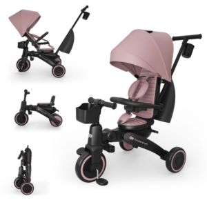 сгъваема-триколка-kinderkraft-jazz-3-pink Сгъваема триколка Kinderkraft Jazz 3, Pink