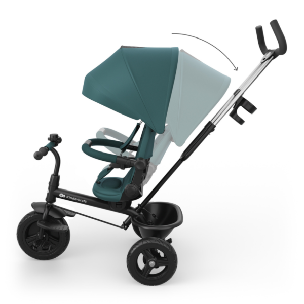 триколка-kinderkraft-aston-2-plus-green (8) Триколка Kinderkraft ASTON 2 Plus, Green