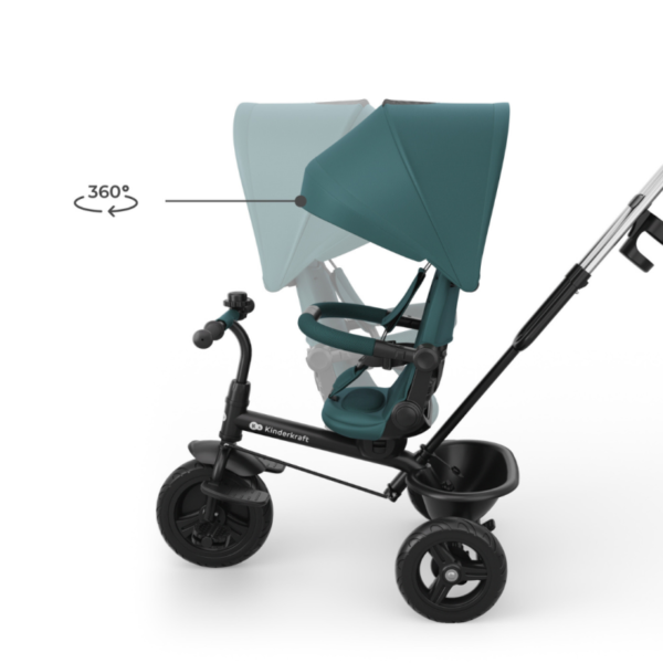 триколка-kinderkraft-aston-2-plus-green (9) Триколка Kinderkraft ASTON 2 Plus, Green