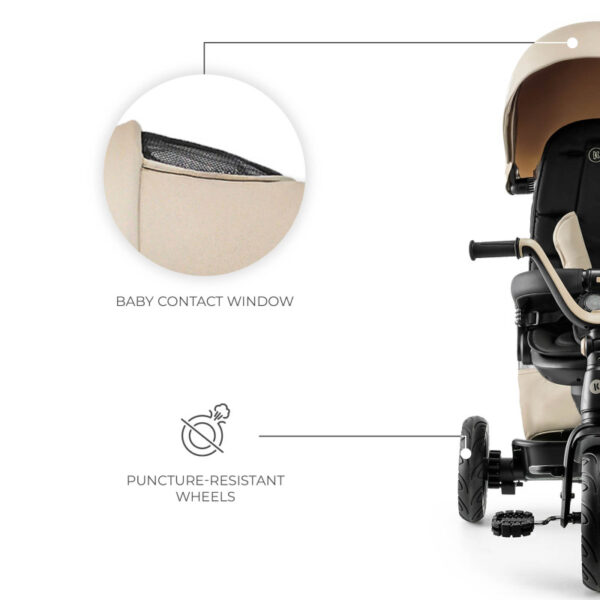 триколка-kinderkraft-easytwist-beige (3) Триколка KinderKraft EASYTWIST, Beige