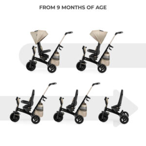 триколка-kinderkraft-easytwist-beige Триколка KinderKraft EASYTWIST, Beige