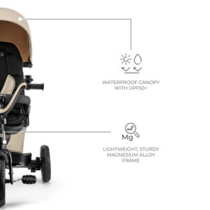 триколка-kinderkraft-easytwist-beige (4) Триколка KinderKraft EASYTWIST, Beige