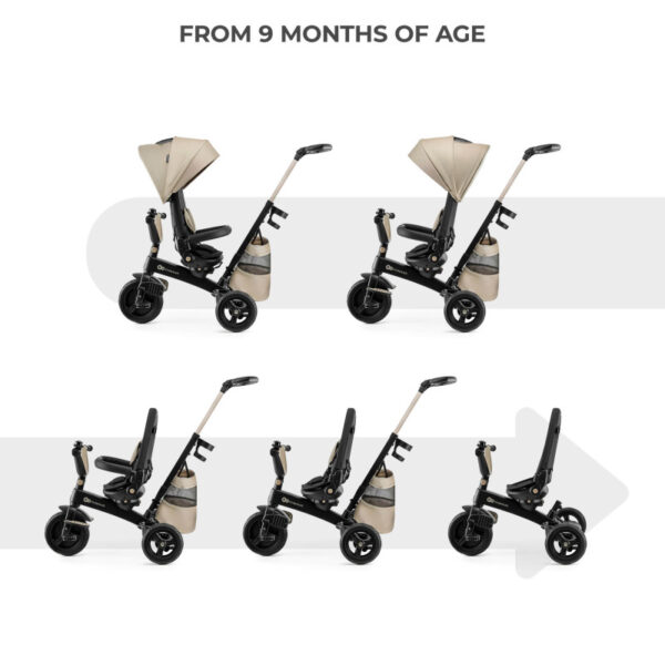 триколка-kinderkraft-easytwist-beige Триколка KinderKraft EASYTWIST, Beige