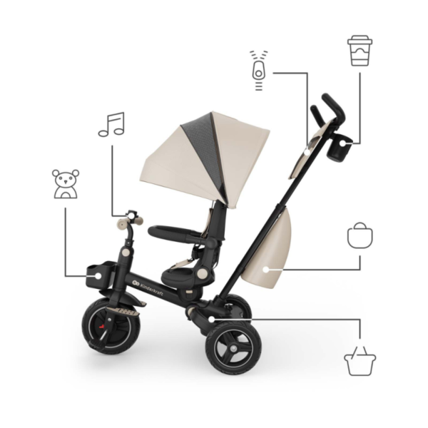 триколка-сгъваема-kinderkraft-spinstep-2-plus-beige (2) Триколка сгъваема Kinderkraft Spinstep 2 Plus, Beige