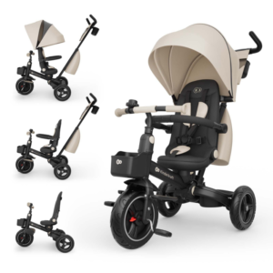 триколка-сгъваема-kinderkraft-spinstep-2-plus-beige Триколка сгъваема Kinderkraft Spinstep 2 Plus, Beige