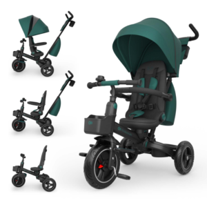 триколка-сгъваема-kinderkraft-spinstep-2-plus-green Триколка сгъваема Kinderkraft Spinstep 2 Plus, Green