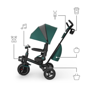 триколка-сгъваема-kinderkraft-spinstep-2-plus-green (6) Триколка сгъваема Kinderkraft Spinstep 2 Plus, Green