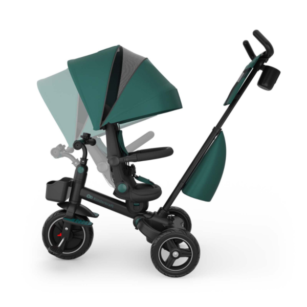 триколка-сгъваема-kinderkraft-spinstep-2-plus-green (7) Триколка сгъваема Kinderkraft Spinstep 2 Plus, Green